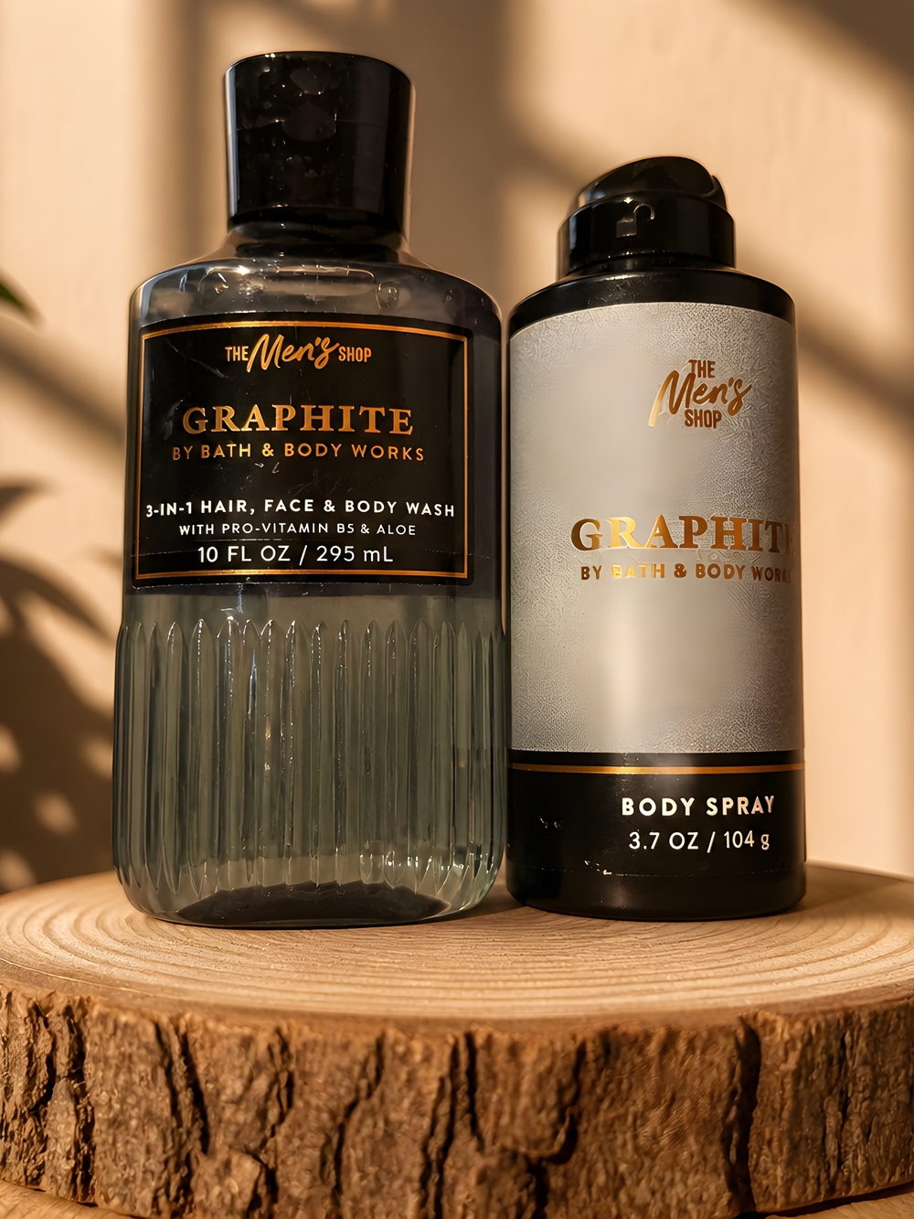 Bath & Body Works, Men's " Graphite" 3-in-1 Body Wash & Body Spray. Full Size.